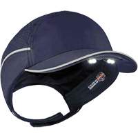 Skullerz<sup>®</sup> 8965 Lightweight Bump Cap Hat with LED Lighting, Navy Blue SGQ309 | Rideout Tool & Machine Inc.