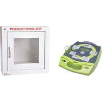 AED Plus<sup>®</sup> Defibrillator with Alarmed Flush Wall Cabinet, Automatic, English, Class 4 SGR004 | Rideout Tool & Machine Inc.