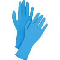 Disposable Gloves, X-Large, Latex, 14-mil, Powder-Free, Blue Rideout Tool & Machine Inc.