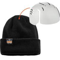 N-Ferno&reg; Zippered Rib Knit Beanie Hat with Bump Cap Insert, One Size, Black Rideout Tool & Machine Inc.