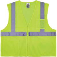 GloWear 8256Z Self-Extinguishing Safety Vest, High Visibility Lime-Yellow, Medium/Small, Polyester Rideout Tool & Machine Inc.