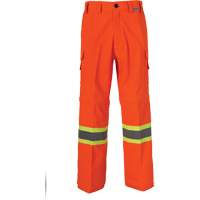 All-Season High Visibility Ventilated Mining Pants, Poly-Cotton, 28, High Visibility Orange Rideout Tool & Machine Inc.