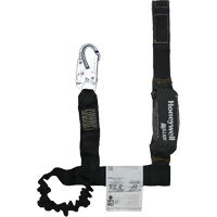 Longe avec amortisseur de choc r&eacute;sistante &agrave; l'arc &eacute;lectrique Miller, 6', Point d'ancrage &agrave; Mousqueton verrouillable, Mousqueton verrouillable aux jambes, Kevlar Rideout Tool & Machine Inc.