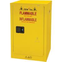 Flammable Storage Cabinet, 12 gal., 1 Door, 23" W x 35" H x 18" D Rideout Tool & Machine Inc.