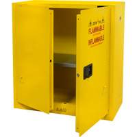 Flammable Storage Cabinet, 30 gal., 2 Door, 43" W x 44" H x 18" D Rideout Tool & Machine Inc.