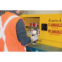 Flammable Storage Cabinet, 12 gal., 2 Door, 43" W x 18" H x 18" D SGU585 | Rideout Tool & Machine Inc.