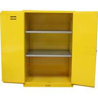 Flammable Storage Cabinet, 90 Gal., 2 Door, 43" W x 66" H x 34" D SGU586 | Rideout Tool & Machine Inc.