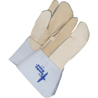 One-Finger Leather Mitts, Grain Cowhide, Size 9 Rideout Tool & Machine Inc.