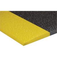 Airsoft™ Anti-Fatigue Mat, Pebbled, 3' x 5' x 3/8", Black/Yellow, PVC Sponge SGV445 | Rideout Tool & Machine Inc.