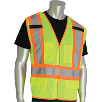 Dynamic Pip&reg; High Visibility Breakaway Vest, High Visibility Lime-Yellow, X-Large, Polyester Rideout Tool & Machine Inc.