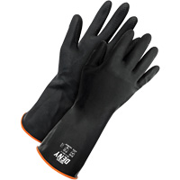 Deny Chemical Resistant Gloves, Size 9, 12" L, Rubber Latex, Flock-Lined Inner Lining, Winter Weight Rideout Tool & Machine Inc.