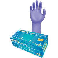 Blurite 6 EC Extended Cuff Examination Gloves, Small, Nitrile, 6-mil, Powder-Free, Purple, Class 2 Rideout Tool & Machine Inc.