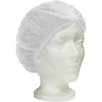 Ronco Care Pleated Bouffant Cap, Polypropylene, 24", White Rideout Tool & Machine Inc.