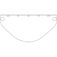 Visi&egrave;re de s&eacute;curit&eacute; universelle Dynamic, Polycarbonate, Teinte Transparent Rideout Tool & Machine Inc.