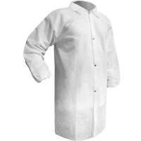 Care™ Lab Coat, Polypropylene, White, Small SGW626 | Rideout Tool & Machine Inc.