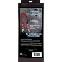 ShockSorb Internal Shock Lanyard, 6', Snap Hook Center, Snap Hook Leg Ends, Polyester Rideout Tool & Machine Inc.