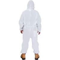 Hooded Coveralls, Medium, White, SMS Rideout Tool & Machine Inc.