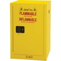 Flammable Aerosol Storage Cabinet, 12 gal., 1 Door, 23" W x 35" H x 18" D SGX675 | Rideout Tool & Machine Inc.