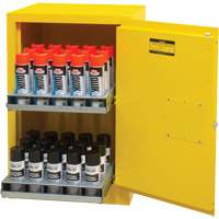 Flammable Aerosol Storage Cabinet, 12 gal., 1 Door, 23" W x 35" H x 18" D Rideout Tool & Machine Inc.