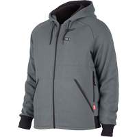 Chandail &agrave; capuchon chauffant M12 complet, Hommes, 2T-Grand, Gris, Polyester Rideout Tool & Machine Inc.