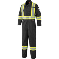 7702BK FR-Tech&reg; 88/12 FR Arc Rated Coveralls, Size 36, Black, 9.7 cal/cm² Rideout Tool & Machine Inc.