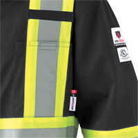 7702BK FR-Tech&reg; 88/12 FR Arc Rated Coveralls, Size 36, Black, 9.7 cal/cm² Rideout Tool & Machine Inc.