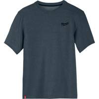 Hybrid Work Tee Shirt, Men's, Small, Blue Rideout Tool & Machine Inc.