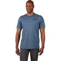 Hybrid Work Tee Shirt, Men's, Small, Blue Rideout Tool & Machine Inc.