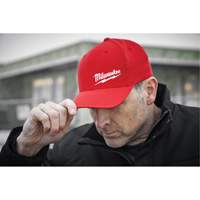 Casquette ajust&eacute;e Flexfit, Rouge, Poly-coton Rideout Tool & Machine Inc.