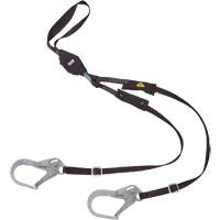 V-Series Utility Energy Absorbing Lanyard, 6', Rebar Hook Center, Snap Hook Leg Ends, Nylon Rideout Tool & Machine Inc.