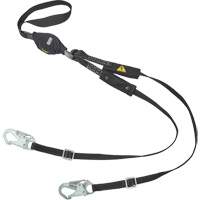 V-Series Utility Energy Absorbing Lanyard, 6', Snap Hook Center, Snap Hook Leg Ends, Nylon Rideout Tool & Machine Inc.