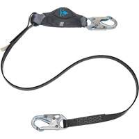 Anti-Corrosion Energy Absorbing Lanyard, 6', Snap Hook Center, Snap Hook Leg Ends, Polyester Rideout Tool & Machine Inc.