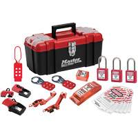 Trousse de cadenassage avec serrures en thermoplastique Zenex, Ensemble &eacute;lectrique, 20 composants compris Rideout Tool & Machine Inc.