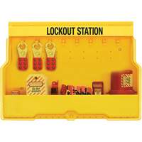 Premier Electrical Lockout Station, None Padlocks, 16 Padlock Capacity, Padlocks Not Included SGZ645 | Rideout Tool & Machine Inc.