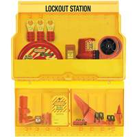 Premier Valve & Electrical Deluxe Lockout Station, None Padlocks, 32 Padlock Capacity, Padlocks Not Included SGZ648 | Rideout Tool & Machine Inc.