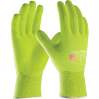 ATG MaxiFlex&reg; Ultimate High Visibility Seamless Gloves, Large, Nitrile Coating, 15 Gauge, Nylon/Elastane Shell Rideout Tool & Machine Inc.