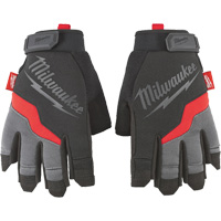 Performance Fingerless Gloves, Synthetic Palm, Size Small Rideout Tool & Machine Inc.