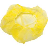 Bouffant Caps, Polypropylene, 21", Yellow Rideout Tool & Machine Inc.