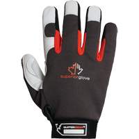 Clutch Gear&reg; Thinsulate Mechanic's Gloves, Grain Goatskin/Split Leather Palm, Size Small/7 Rideout Tool & Machine Inc.
