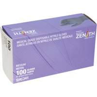 Gants jetables de calibre m&eacute;dical, Moyen, Nitrile, 6 mils, Sans poudre, Noir, Classe 2 Rideout Tool & Machine Inc.