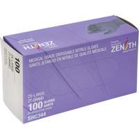 Medical Grade Disposable Gloves, 2X-Large, Nitrile, 6-mil, Powder-Free, Black, Class 2 Rideout Tool & Machine Inc.