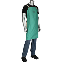 Dynamic Ironcat&reg; FR Cotton Sateen Apron, Bib, Green Rideout Tool & Machine Inc.