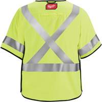 Gilet de s&eacute;curit&eacute; &agrave; maille d&eacute;tachable, Noir/Jaune lime haute visibilit&eacute;, Moyen/Petit Rideout Tool & Machine Inc.