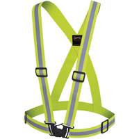 5497 Bretelles de s&eacute;curit&eacute;, Jaune lime haute visibilit&eacute;, Couleur r&eacute;fl&eacute;chissante Argent, Taille unique Rideout Tool & Machine Inc.