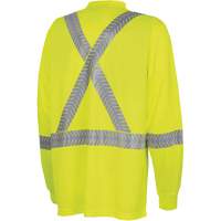 6905A Ultra-Cool Ultra-Breathable Long-Sleeved Safety Shirt, X-Small, High Visibility Lime-Yellow Rideout Tool & Machine Inc.