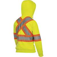 6925W Chandail &agrave; capuche avec fermeture &eacute;clair pour femme, T-petit, Jaune haute visibilit&eacute; Rideout Tool & Machine Inc.