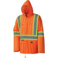 5598 Lightweight Waterproof Rain Suit, Polyester/PVC, Small, High Visibility Orange Rideout Tool & Machine Inc.