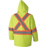 5609 210D Waterproof Rain Suit, Polyester/PVC, X-Small, High Visibility Lime-Yellow Rideout Tool & Machine Inc.