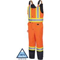 5040BB Waterproof Quilted Bib Pants, Polyester, X-Small, Black/High Visibility Orange Rideout Tool & Machine Inc.