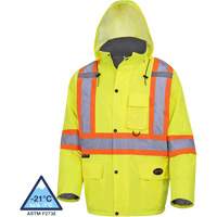 5031 Waterproof Quilted Safety Parka, High Visibility Lime-Yellow, Small Rideout Tool & Machine Inc.